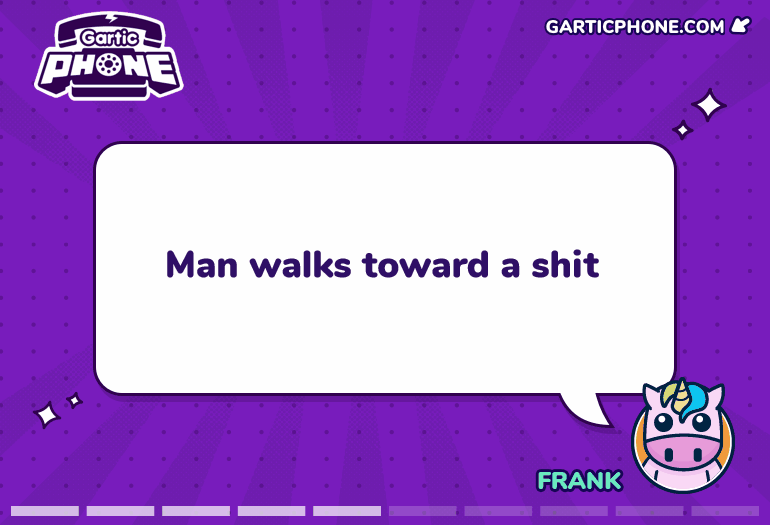 Man Walks Toward a Shit
