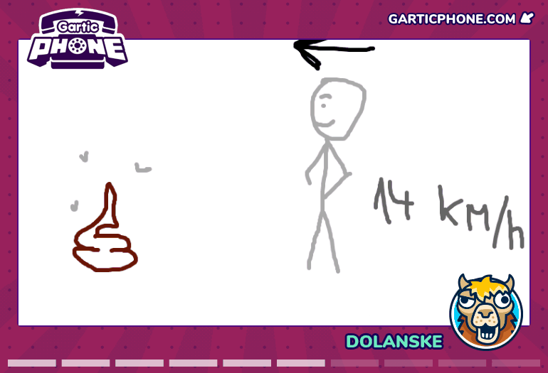 Man Walks Toward a Shit