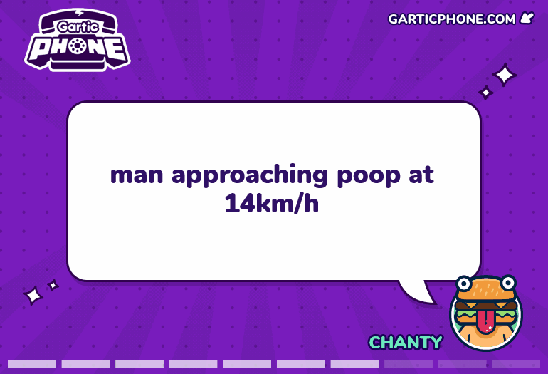 Man Approaching Poop at 14km/h