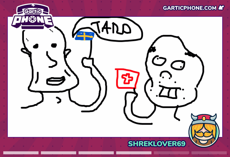 A Swedish Person calling a Swis an Idiot