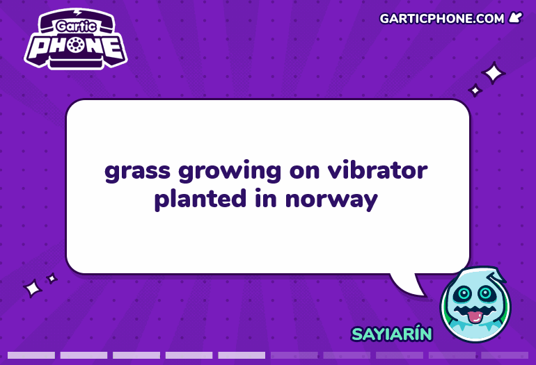 Grass Growing on Vibrator Planted in Norway
