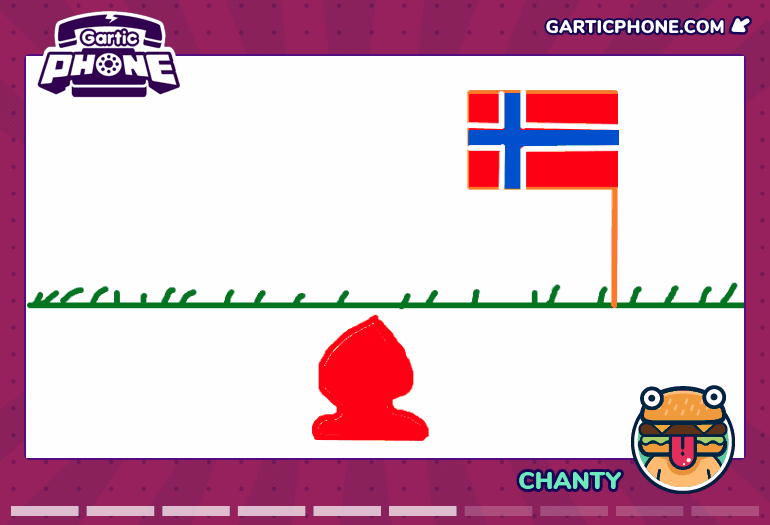 Grass Growing on Vibrator Planted in Norway