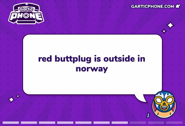 Red Buttplug is Outside in Norway