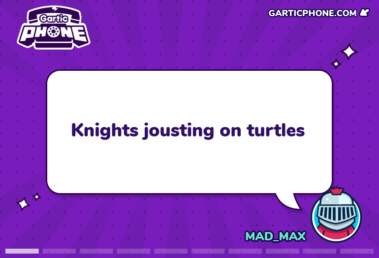 Knights Jousting on Turtles